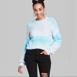 Wild Fable Multi Cropped Sweater XS